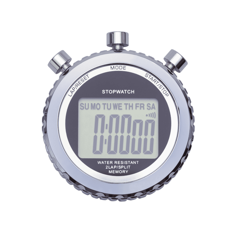 Stopwatch with timer showing 0